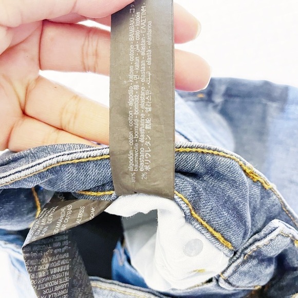 Zara Bootcut Medium Wash Distressed Denim Jeans SZ08 NWT - Picture 8 of 8